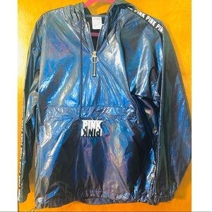 VS PINK Holographic Quarter Zip Anorak
